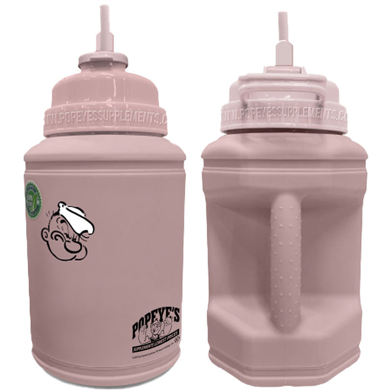 Popeye's Gear Power Jug Flip-N-Sip - Light Pink
