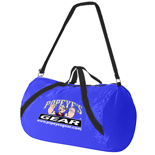 Popeye's Gear Lightweight Nylon Foldable Gym Bag - Blue