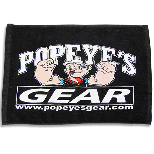 Popeye's GEAR Gym Towel - Black