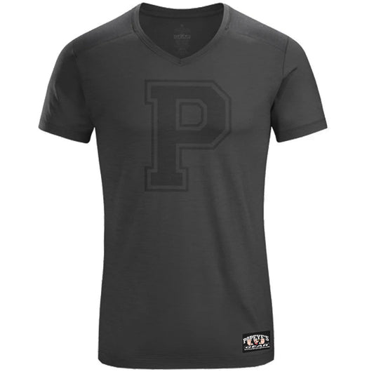 Popeye's GEAR T-Shirt, Performance "Athletic P" - Black