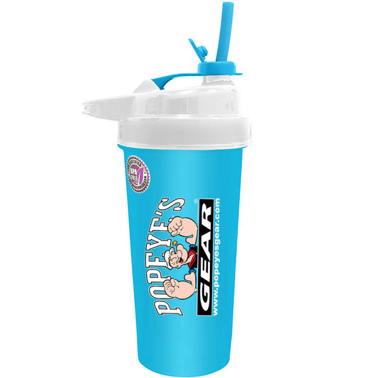 Popeye's Gear Flip-N-Sip Shaker Cup - Neon Blue