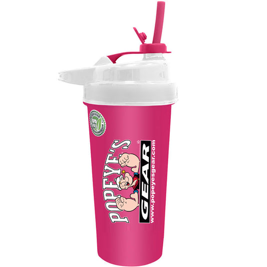 Popeye's Gear Flip-N-Sip Shaker Cup - Neon Pink